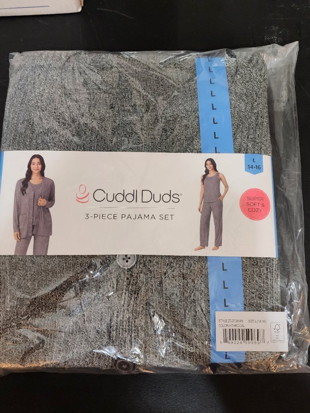 Cuddl Duds 3-Piece Lounge Set NWT